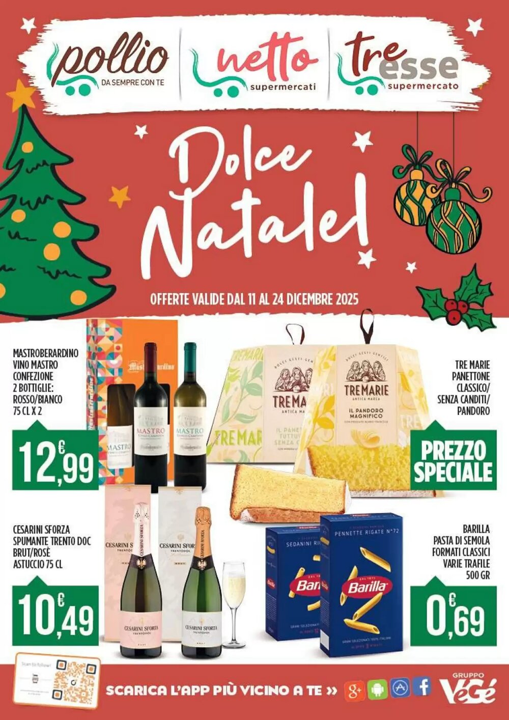 Volantino promozionale Supermercato Pollio  valide dal 11/12/2025 - Pagina 1.