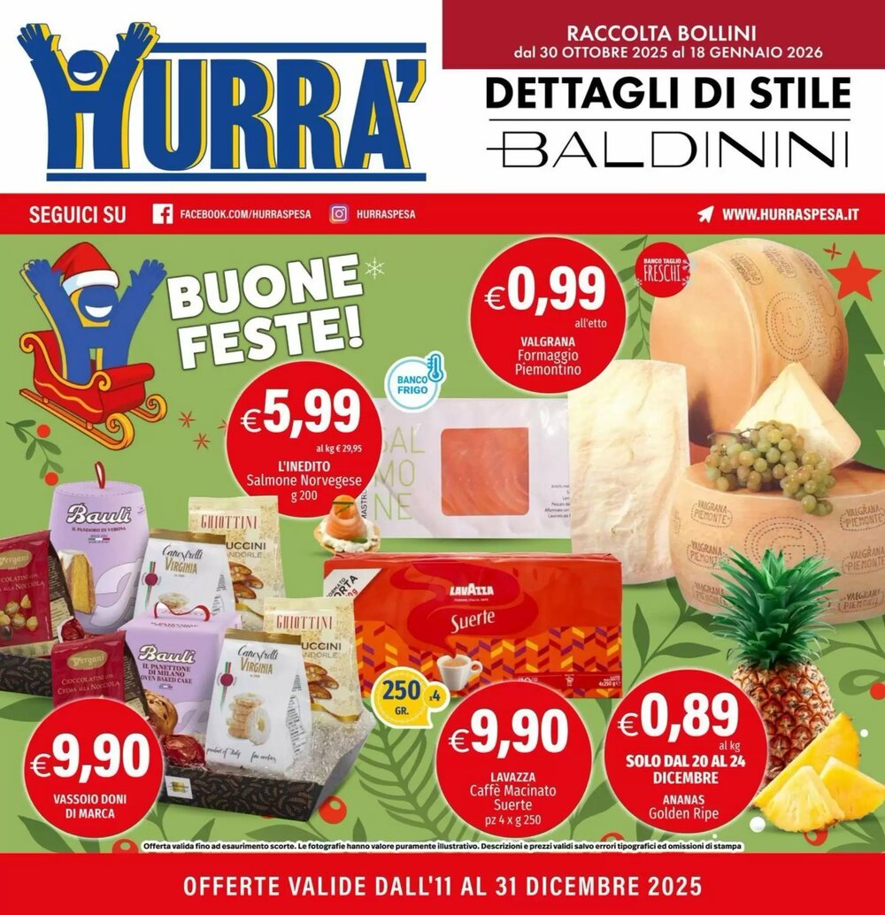 Volantino promozionale Hurrà  valide dal 11/12/2025 - Pagina 1.