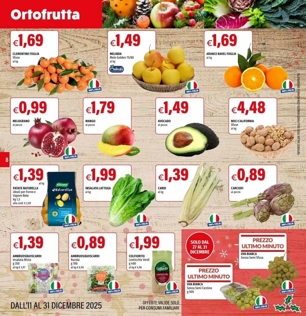 Volantino promozionale Hurrà  valide dal 11/12/2025 - Pagina 8.