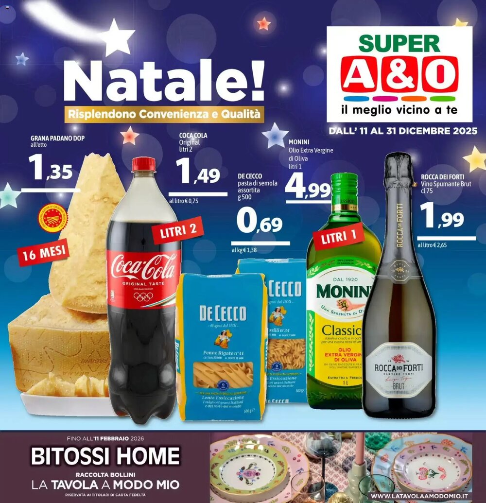 Volantino promozionale A&o  valide dal 11/12/2025 - Pagina 1.