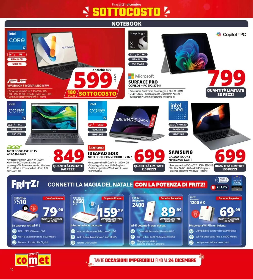 Volantino promozionale Comet  valide dal 11/12/2025 - Pagina 10.