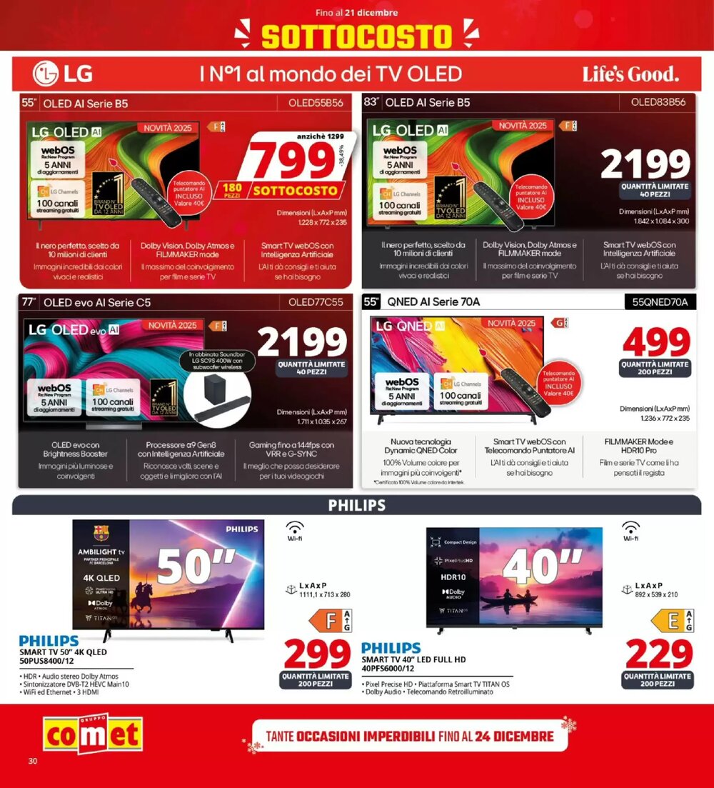 Volantino promozionale Comet  valide dal 11/12/2025 - Pagina 30.