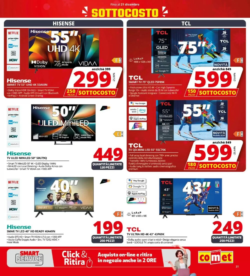 Volantino promozionale Comet  valide dal 11/12/2025 - Pagina 31.