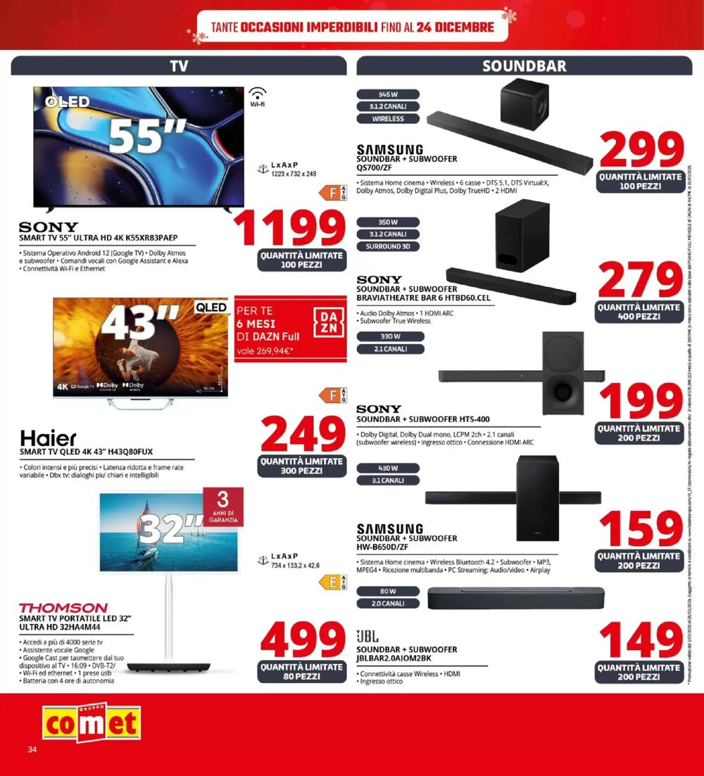 Volantino promozionale Comet  valide dal 11/12/2025 - Pagina 34.