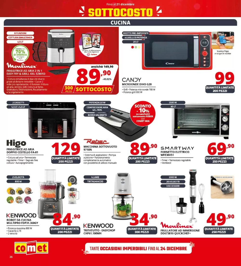 Volantino promozionale Comet  valide dal 11/12/2025 - Pagina 36.