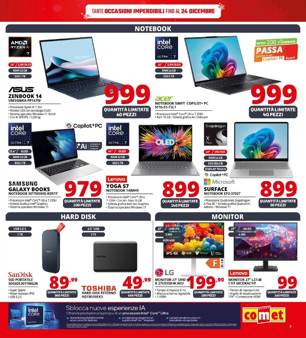 Volantino promozionale Comet  valide dal 11/12/2025 - Pagina 9.