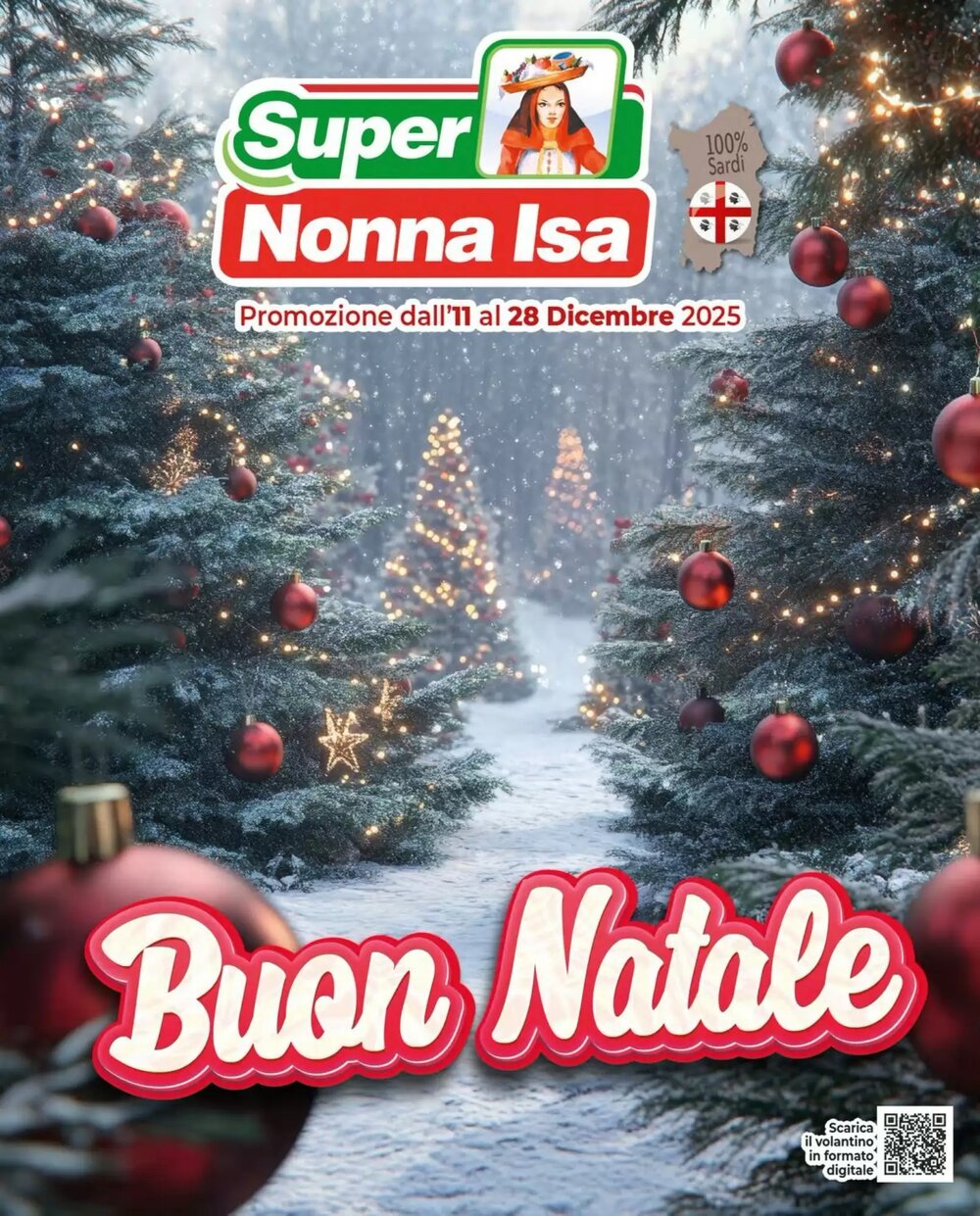 Volantino promozionale Supermercati Nonna Isa  valide dal 11/12/2025 - Pagina 1.