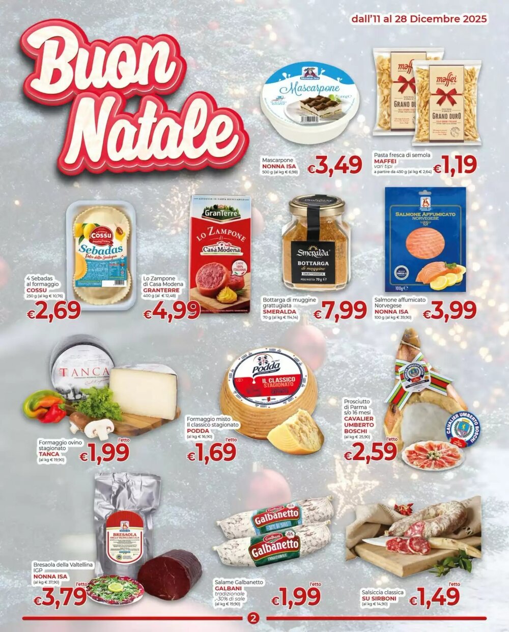 Volantino promozionale Supermercati Nonna Isa  valide dal 11/12/2025 - Pagina 2.