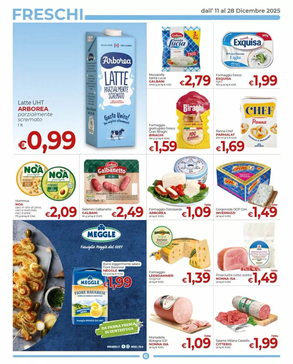 Volantino promozionale Supermercati Nonna Isa  valide dal 11/12/2025 - Pagina 6.
