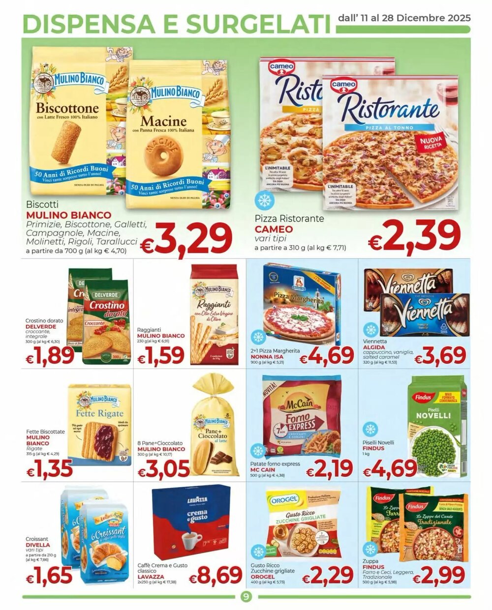 Volantino promozionale Supermercati Nonna Isa  valide dal 11/12/2025 - Pagina 9.