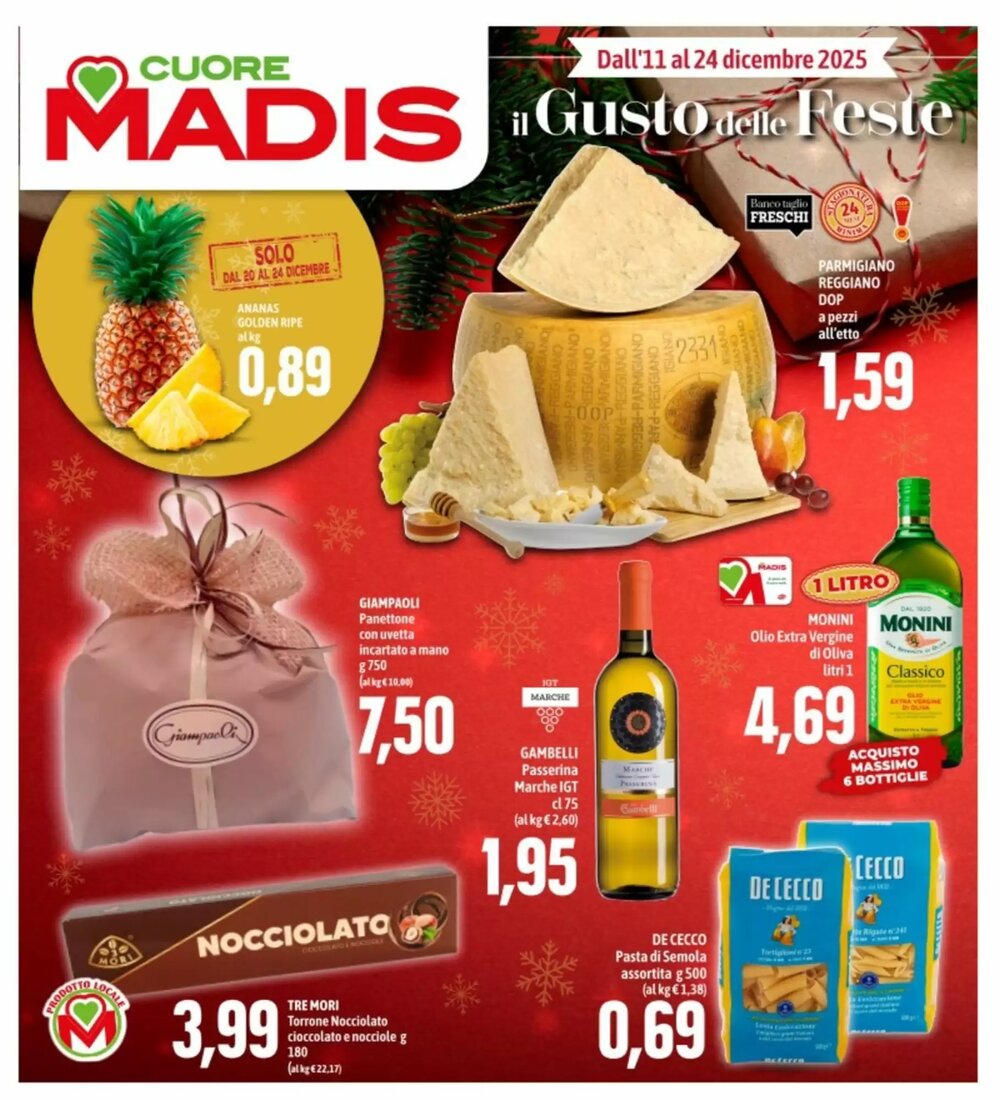 Volantino promozionale Madis  valide dal 11/12/2025 - Pagina 1.