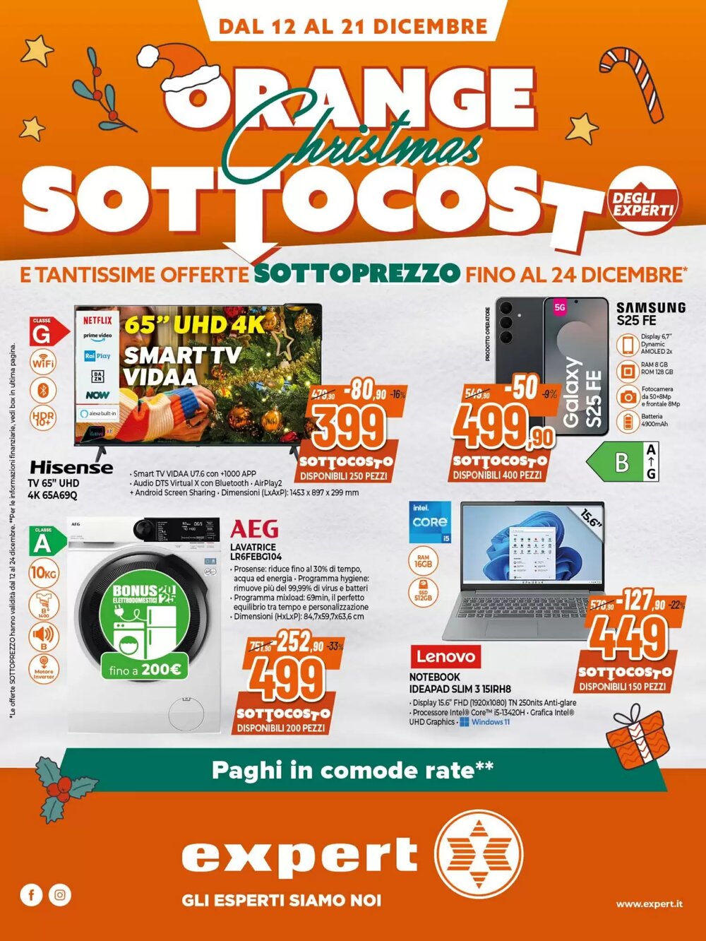 Volantino promozionale Expert  valide dal 12/12/2025 - Pagina 1.