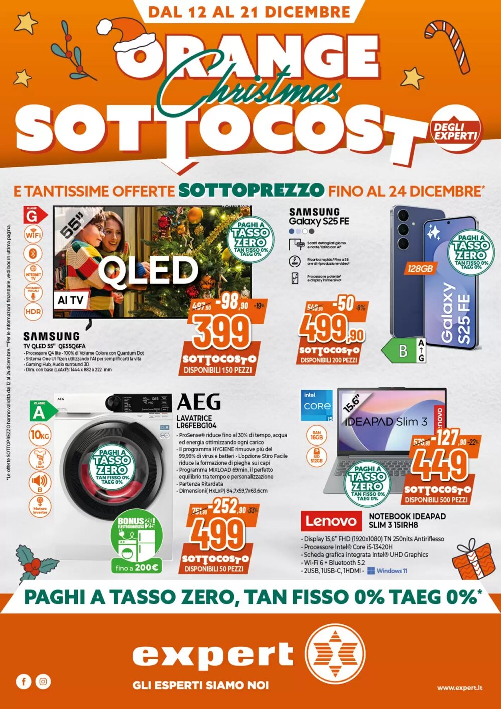 Volantino promozionale Expert  valide dal 12/12/2025 - Pagina 1.