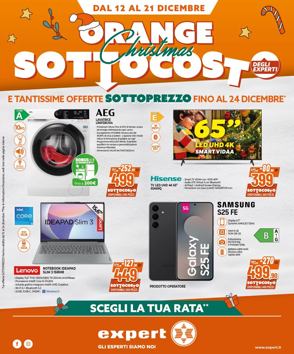 Volantino promozionale Expert  valide dal 12/12/2025 - Pagina 1.