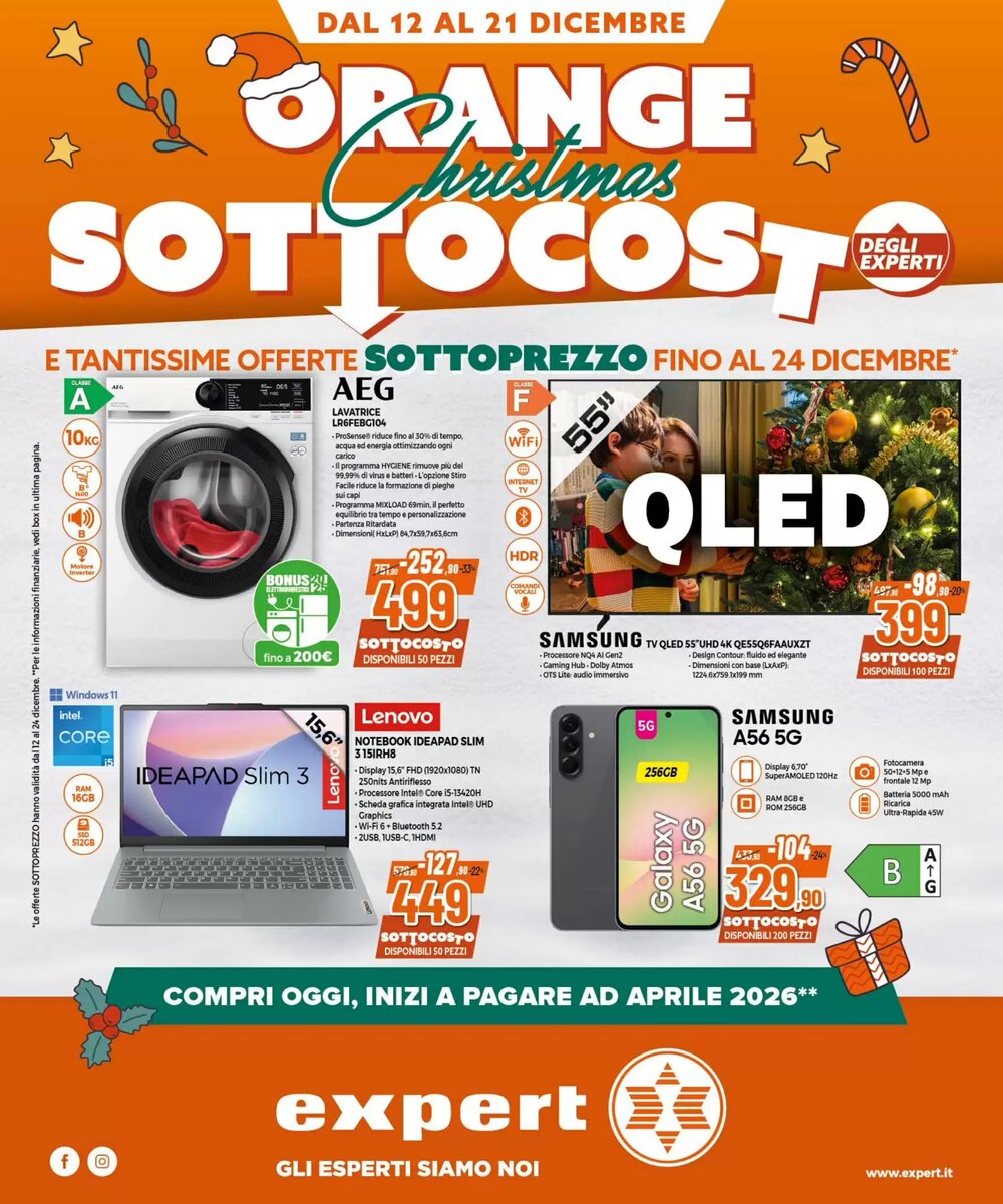 Volantino promozionale Expert  valide dal 12/12/2025 - Pagina 1.