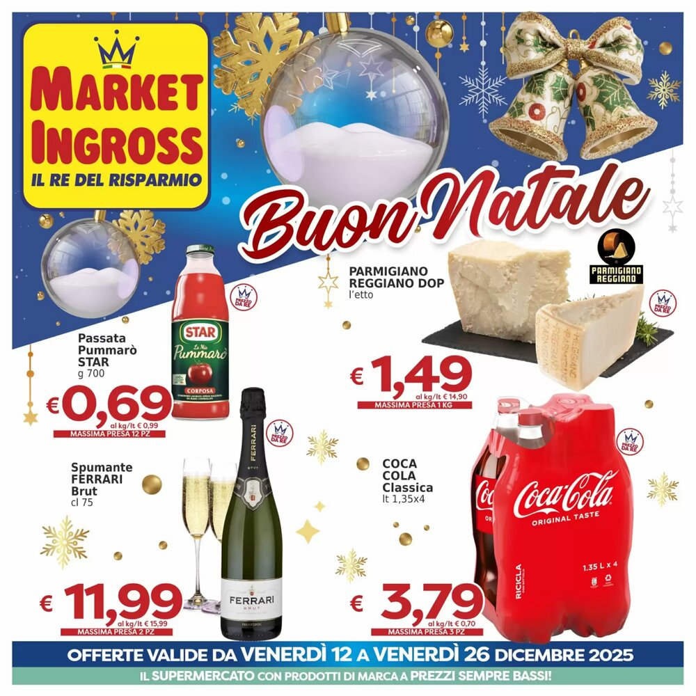 Volantino promozionale Market Ingross  valide dal 12/12/2025 - Pagina 1.
