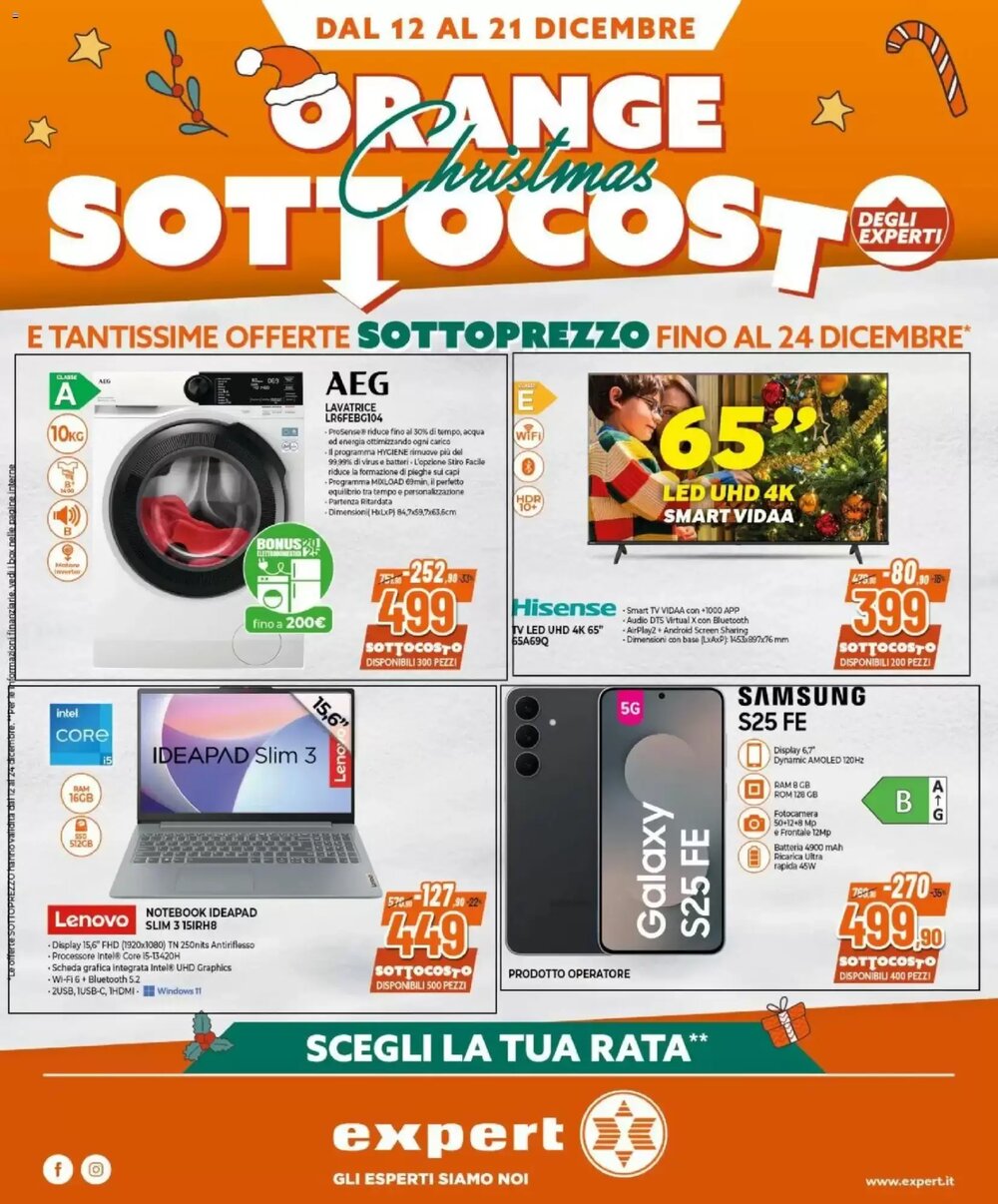 Volantino promozionale Expert  valide dal 12/12/2025 - Pagina 1.