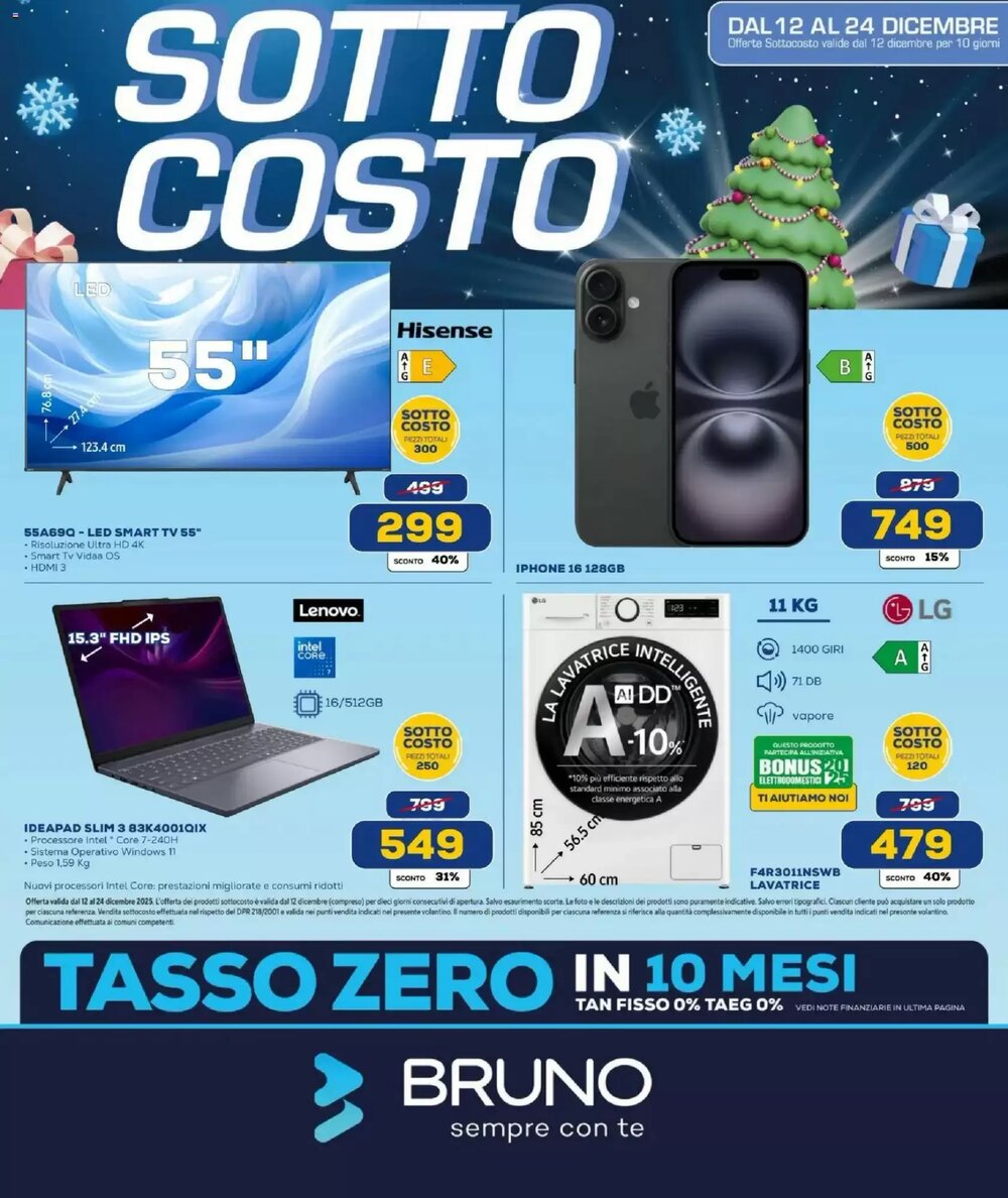 Volantino promozionale Euronics Bruno  valide dal 12/12/2025 - Pagina 1.