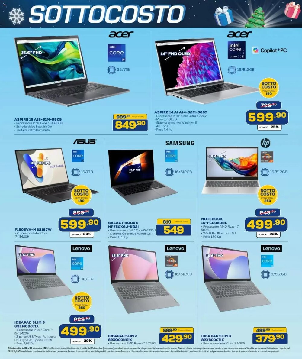 Volantino promozionale Euronics Bruno  valide dal 12/12/2025 - Pagina 7.
