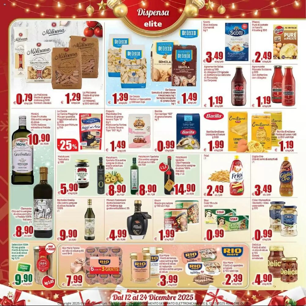 Volantino promozionale Elite  valide dal 12/12/2025 - Pagina 20.