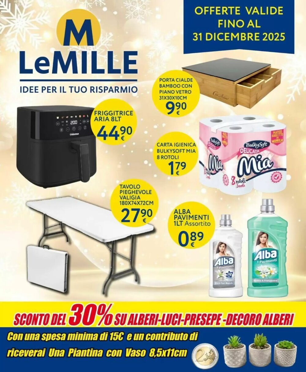 Volantino promozionale Le Mille  valide dal 12/12/2025 - Pagina 1.