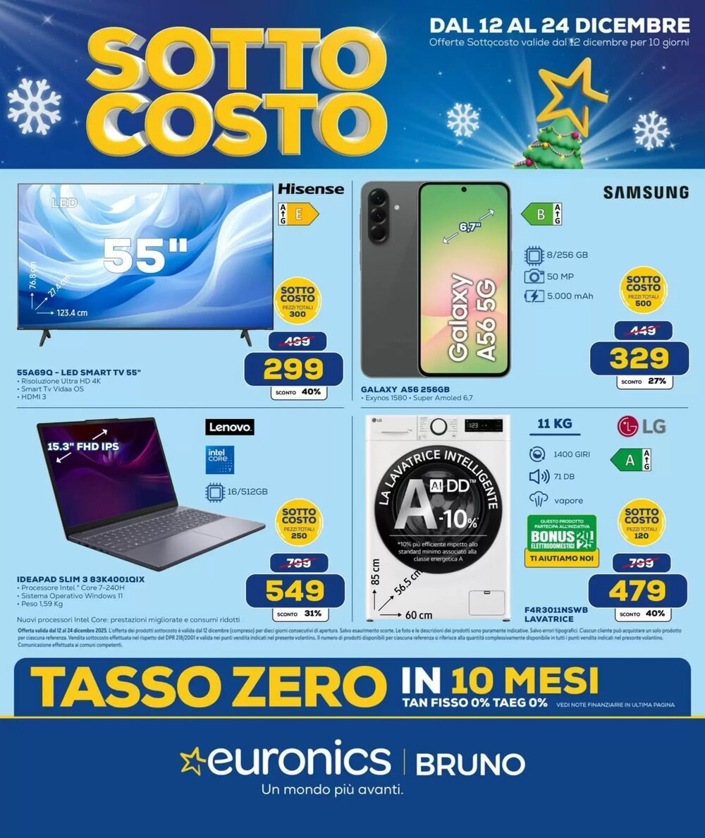 Volantino promozionale Euronics  valide dal 12/12/2025 - Pagina 1.