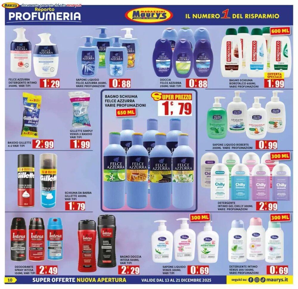 Volantino promozionale Maury's  valide dal 13/12/2025 - Pagina 10.