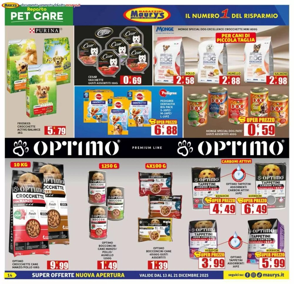 Volantino promozionale Maury's  valide dal 13/12/2025 - Pagina 14.