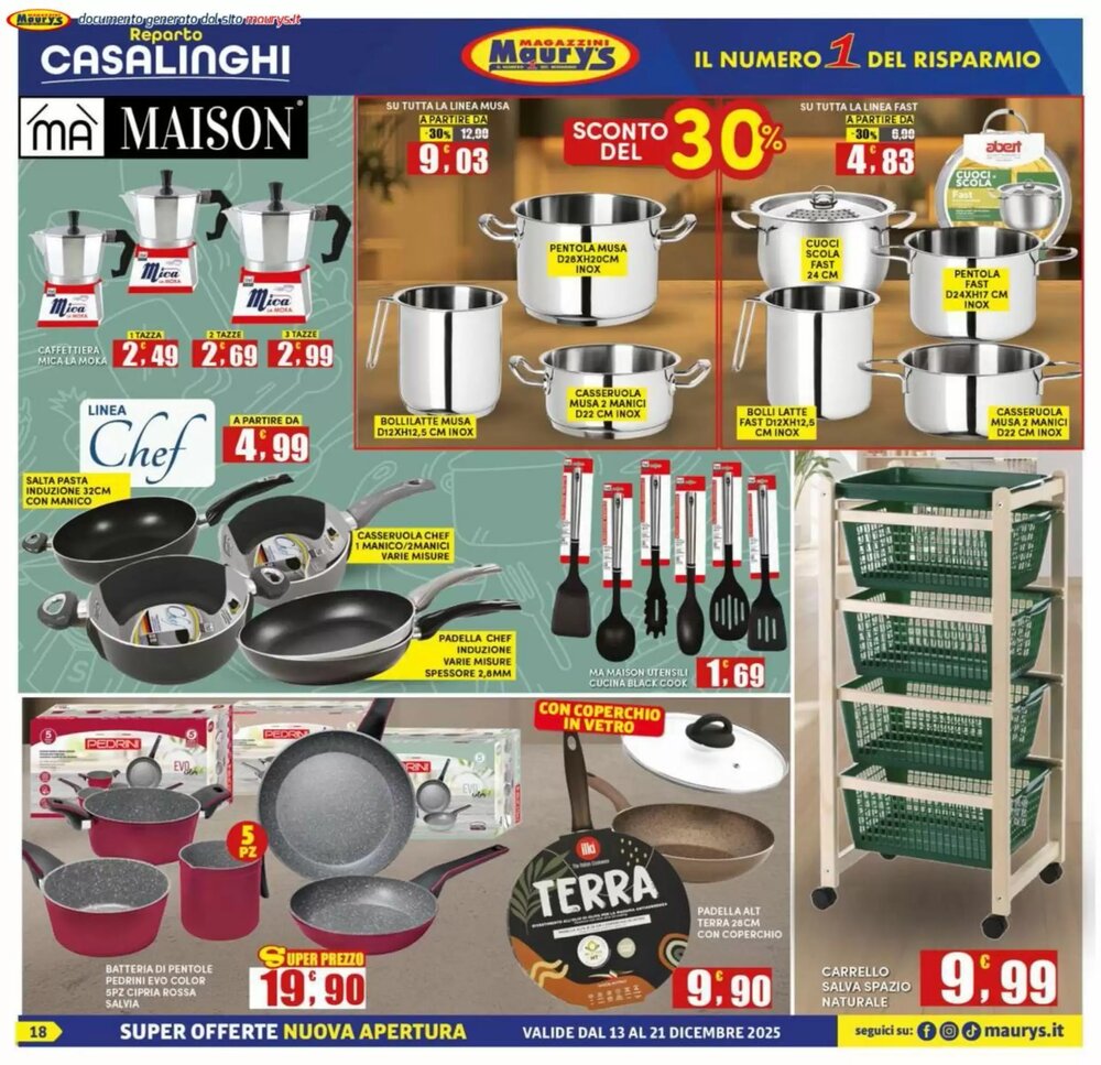 Volantino promozionale Maury's  valide dal 13/12/2025 - Pagina 18.