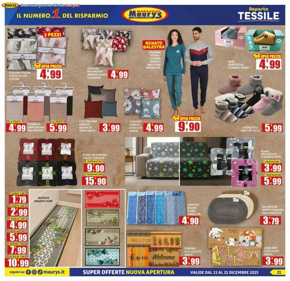 Volantino promozionale Maury's  valide dal 13/12/2025 - Pagina 21.