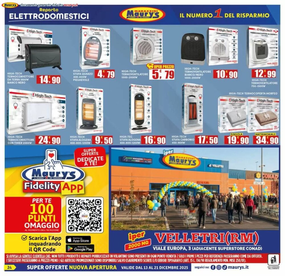 Volantino promozionale Maury's  valide dal 13/12/2025 - Pagina 24.