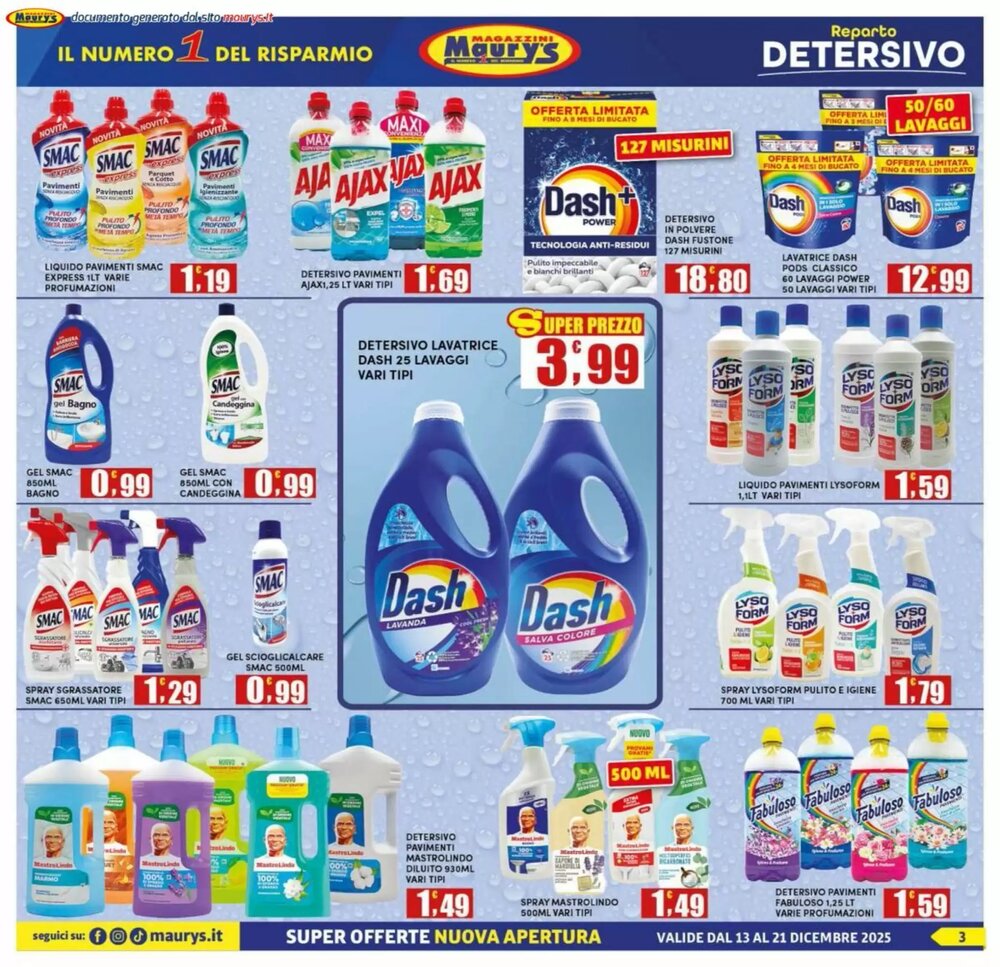 Volantino promozionale Maury's  valide dal 13/12/2025 - Pagina 3.