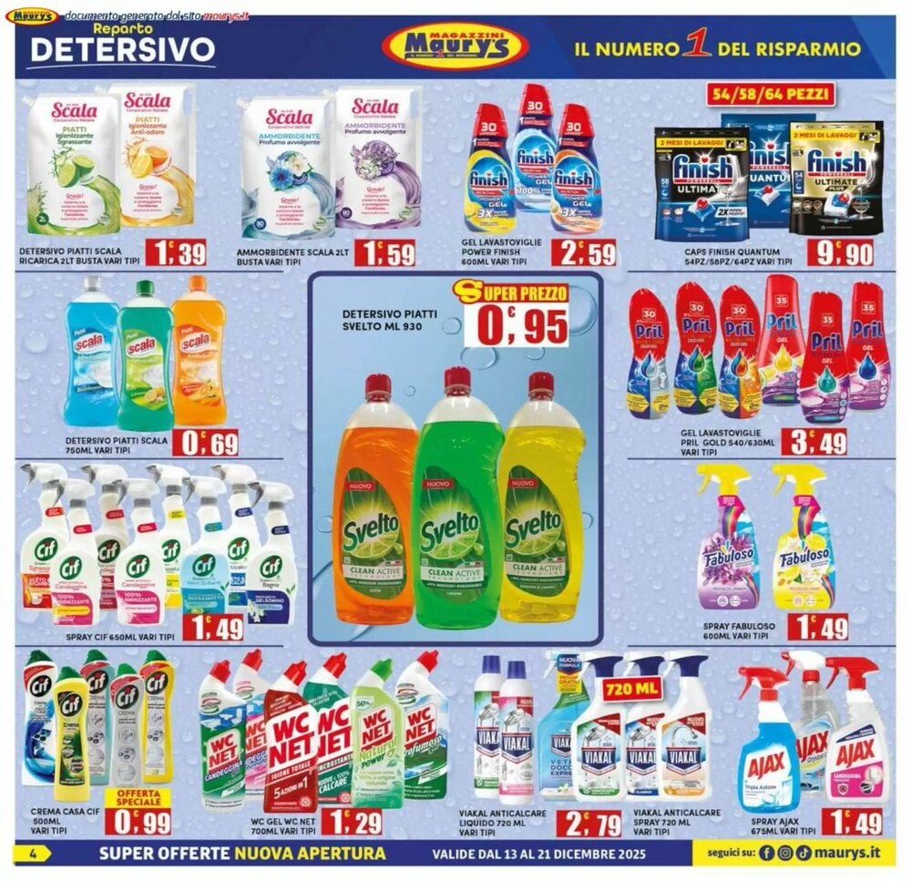 Volantino promozionale Maury's  valide dal 13/12/2025 - Pagina 4.