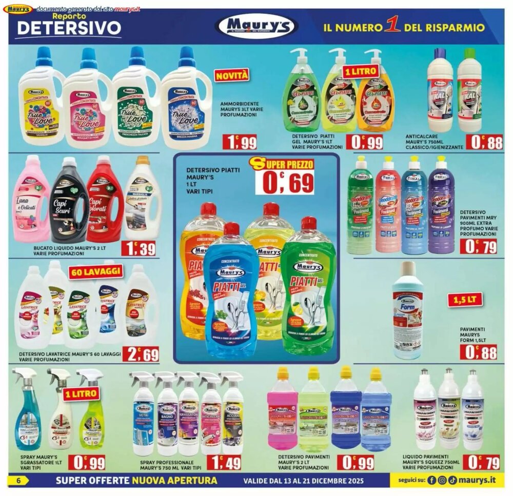 Volantino promozionale Maury's  valide dal 13/12/2025 - Pagina 6.