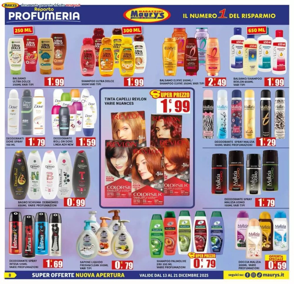 Volantino promozionale Maury's  valide dal 13/12/2025 - Pagina 8.