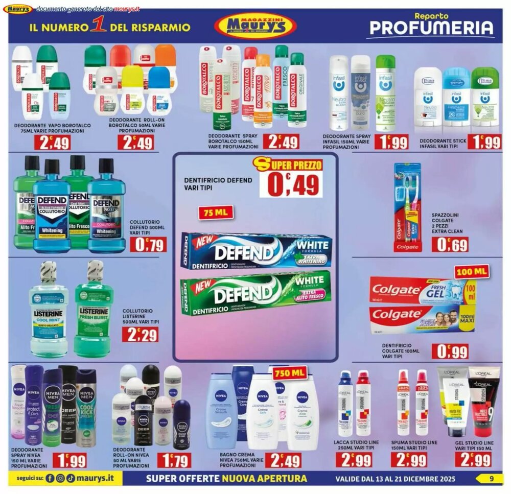 Volantino promozionale Maury's  valide dal 13/12/2025 - Pagina 9.