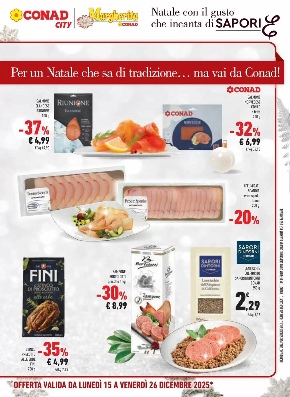 Volantino promozionale Conad Margherita  valide dal 15/12/2025 - Pagina 13.
