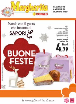 Volantino promozionale Conad Margherita valide dal 15/12/2025
