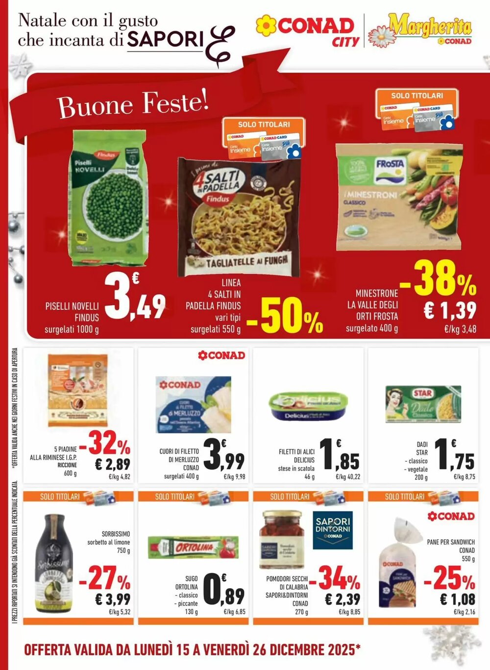 Volantino promozionale Conad Margherita  valide dal 15/12/2025 - Pagina 20.