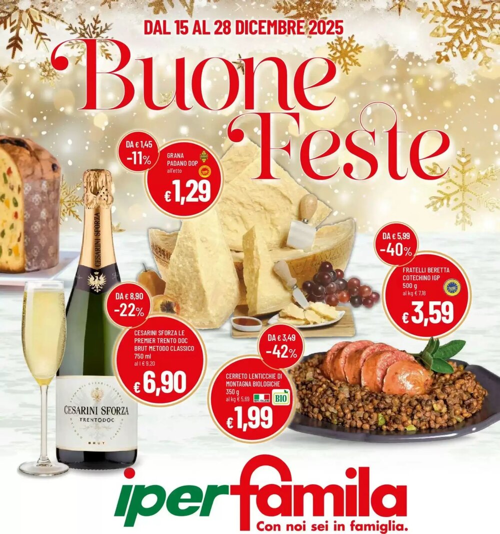 Volantino promozionale IperFamila  valide dal 15/12/2025 - Pagina 1.
