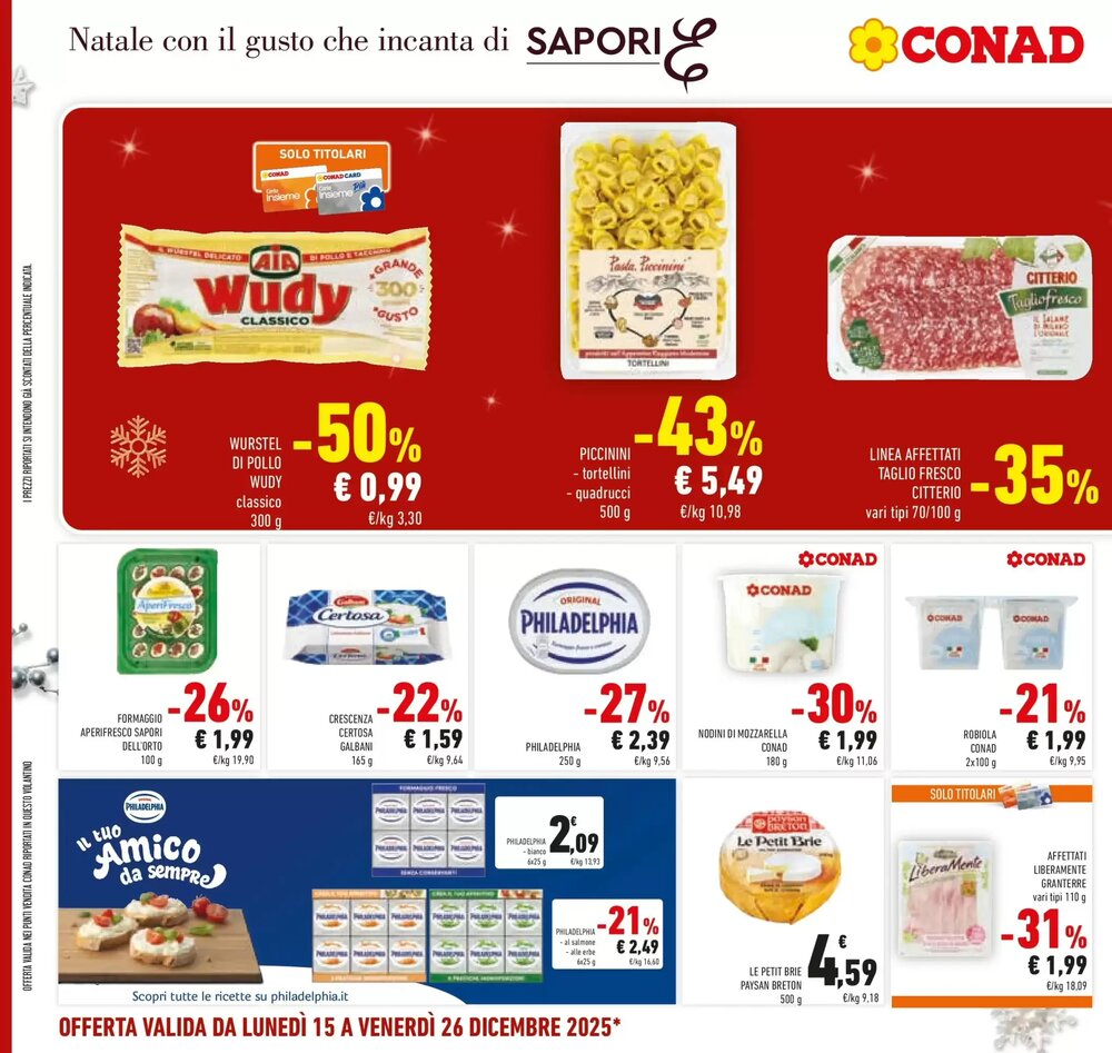 Volantino promozionale Conad  valide dal 15/12/2025 - Pagina 32.