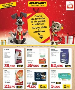 Volantino promozionale Arcaplanet  valide dal 15/12/2025