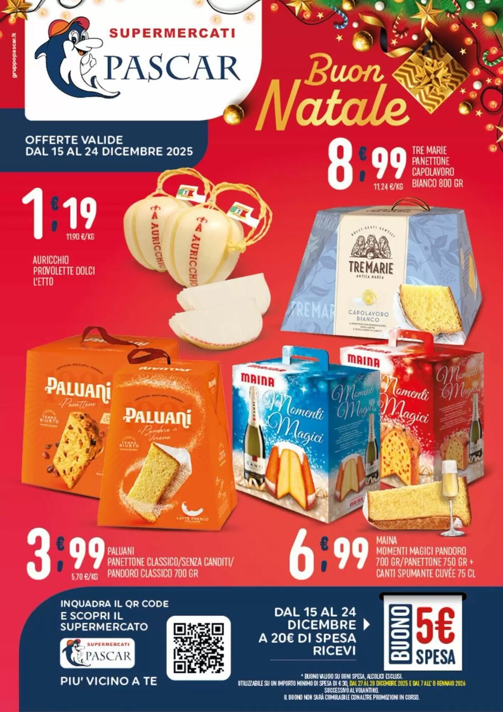 Volantino promozionale Gruppo Pascar  valide dal 15/12/2025 - Pagina 1.