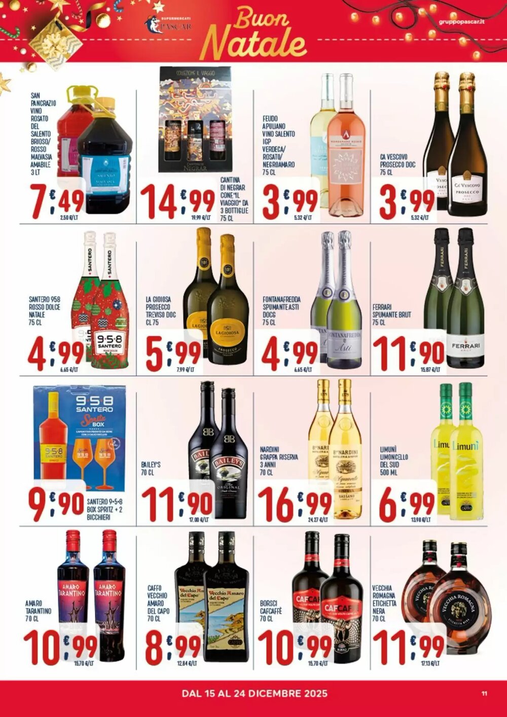 Volantino promozionale Gruppo Pascar  valide dal 15/12/2025 - Pagina 11.