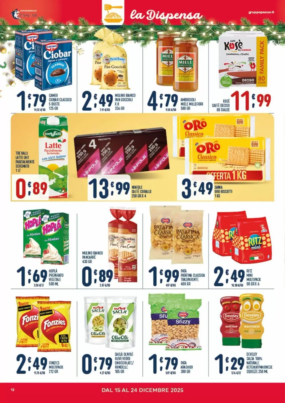 Volantino promozionale Gruppo Pascar  valide dal 15/12/2025 - Pagina 12.