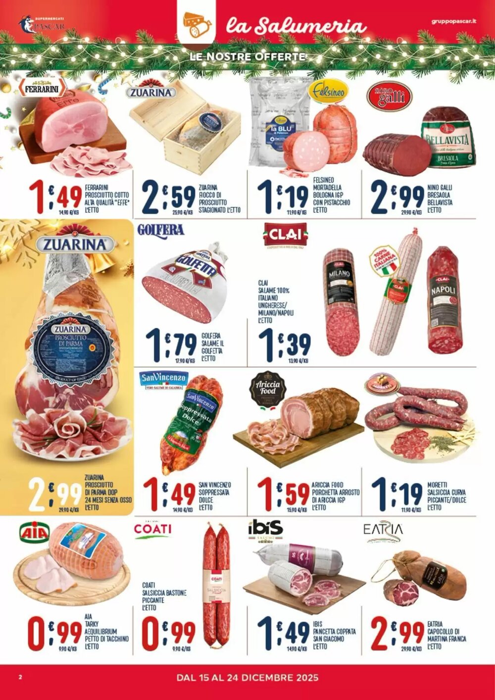 Volantino promozionale Gruppo Pascar  valide dal 15/12/2025 - Pagina 2.