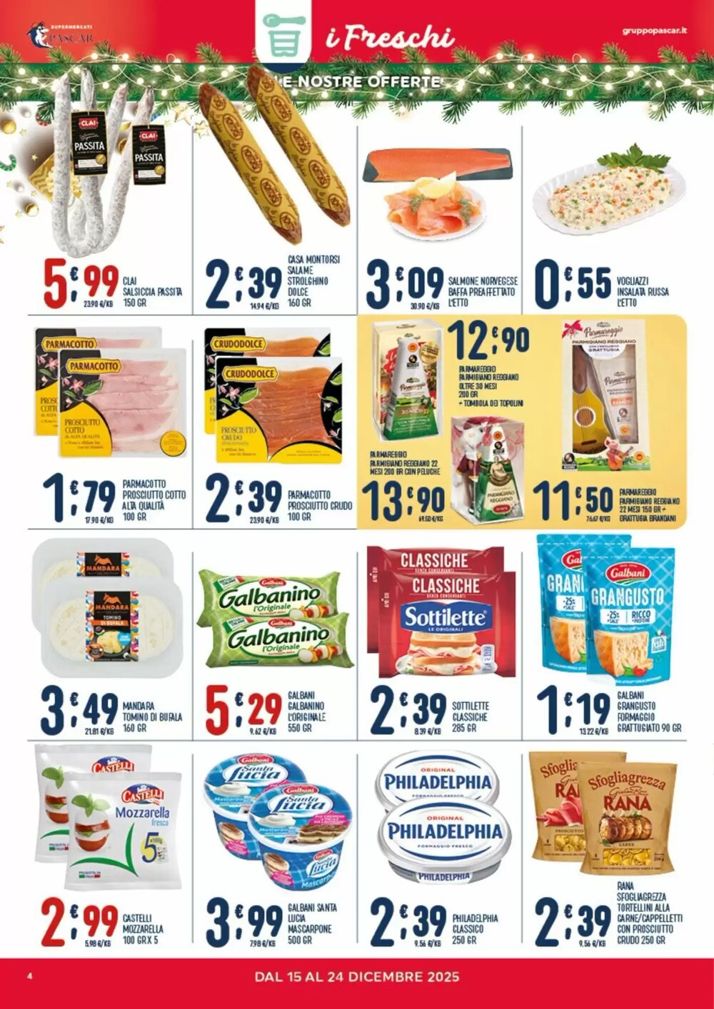 Volantino promozionale Gruppo Pascar  valide dal 15/12/2025 - Pagina 4.