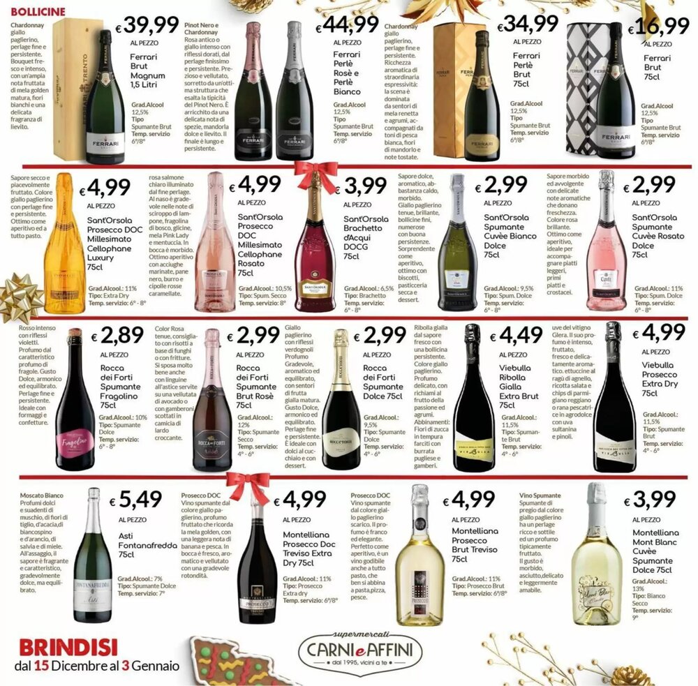 Volantino promozionale Carni e Affini Supermercati  valide dal 15/12/2025 - Pagina 16.