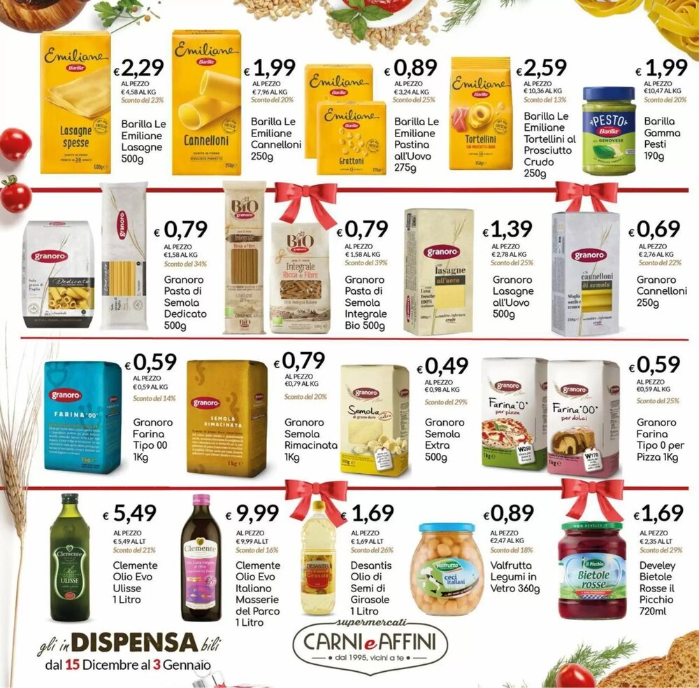 Volantino promozionale Carni e Affini Supermercati  valide dal 15/12/2025 - Pagina 18.