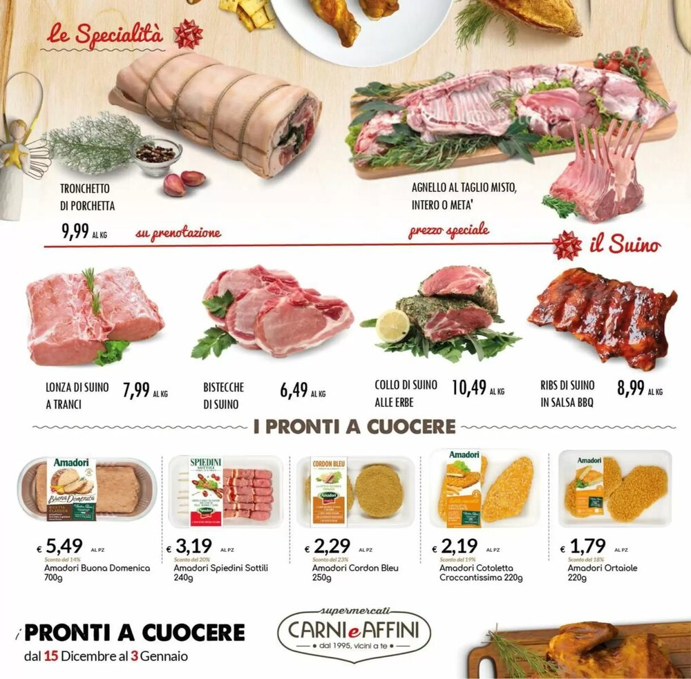 Volantino promozionale Carni e Affini Supermercati  valide dal 15/12/2025 - Pagina 2.